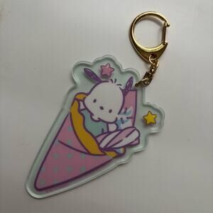 Pochacco Hello Kitty Cafe Acrylic Keychain Sanrio Kawaii Japanese Exclusive